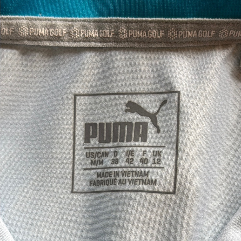 Puma Golf shirt blue women’s size M - Picture 2 of 7